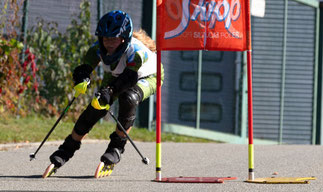 Franziska im Riesenslalom