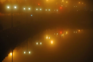 Light -up of Otaru Canal night