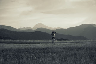 Série photographique "Figures de passage" en collaboration avec l'artiste Fabrice Hibert (65). Travail en cours.