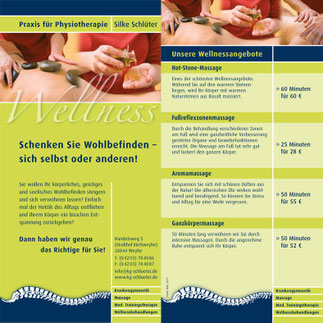 Preisliste Wellness