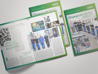 Personalmagazin der Linner Werzeugfabrik im geöffneten Zustand