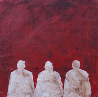 Sans titre, 50x50cm, Mixed media on cardstock