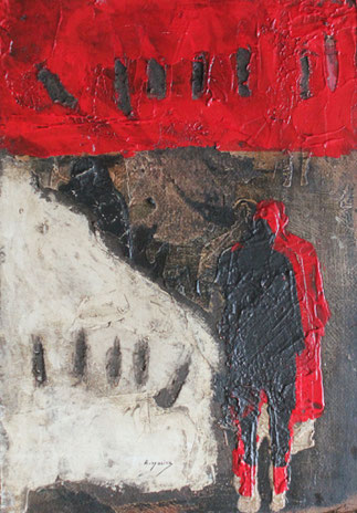 Sans titre, 50x35cm, Mixed media on cardstock