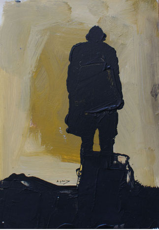 Sans titre, 30x40 cm, Mixed media on cardstock