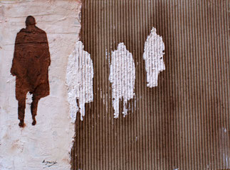 Sans titre, 42x30cm, Mixed media on cardstock
