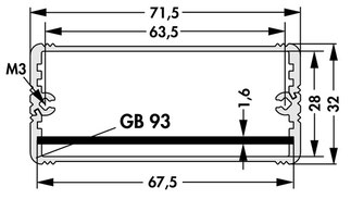 AKG-71-32 小型アルミケース Fischer Elektronik