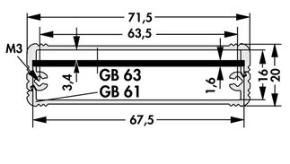 AKG-71-20 小型アルミケース Fischer Elektronik