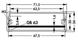 AKG-71-24 小型アルミケース Fischer Elektronik