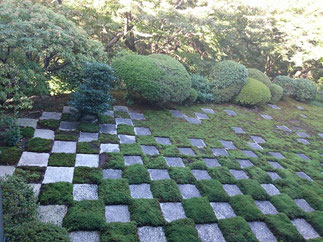 東福寺方丈 小市松模様の庭園