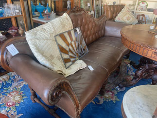 High Backed Leather Sofa  $395.00
