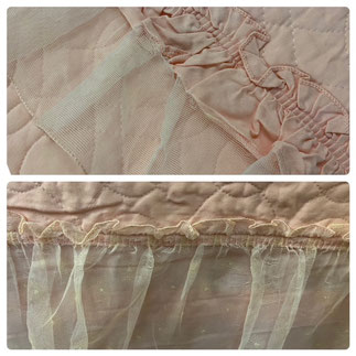 Twin Pink Bedspread Tulle Ruffle $45.00