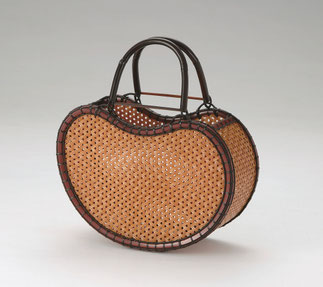 真竹かご　佐藤治生さん 真竹かご 佐藤治生さん