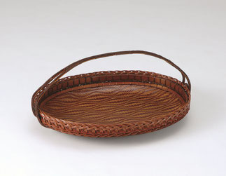 真竹かご　佐藤治生さん 真竹かご 佐藤治生さん