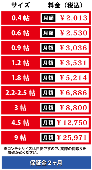岐阜大垣島里貸コンテナレンタル収納スペース貸倉庫トランクルーム荷物預かり