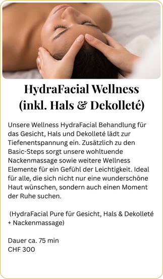 HydraFacial Zürich