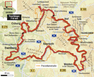 Reiseroute »OMAS BESTES«, ges. 718 km