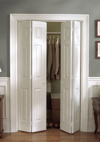 HDF製内部バイフォールドドア　輸入建材