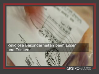 Religiöse Besonderheiten beim Essen & Trinken - Buffetschilder ...