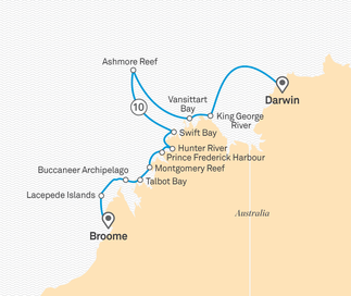 Routenplan Scenic Eclipse - von Rom nach Valetta, Malta