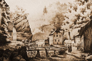 La tréfilerie à Boujean, Joseph Nieriker, 1859.