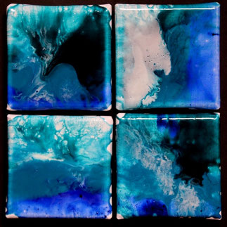 Mexikanischer Totenkopf Acryl Malerei Und Acryl Pouring Youtube