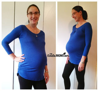 royal blue long sleeve maternity top