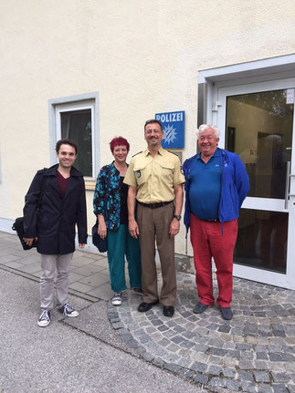 Die SPD-Gemeinderatsfraktion mit Dienststellenleiter Stefan Schraut. Von links: Matteo Dolce, Birgit, Schmidl, Stefan Schraut, Alfred Widmann. Foto: Rosi Weber