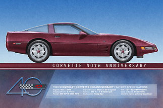 Corvette 40e Anniversaire 1993