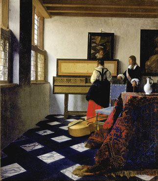 ꧁ Johannes Vermeer, La Leçon de musique, c. 1662-1665 ꧂
