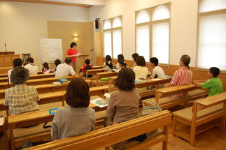 教会学校礼拝のようす