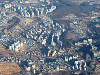 Buildings near Seoul, Korea