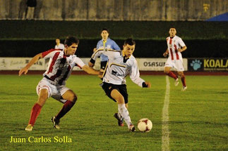 El partido de ida disputado en Artunduaga finalizó con victoria rojiblanca por 1-3. Foto: www.cdbasconia.com