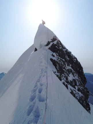 On the east ridge of Mt. Kitahotaka