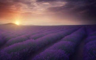 Champs de lavande en Provence, symbolisant la beauté et la tranquillité de cette région en été