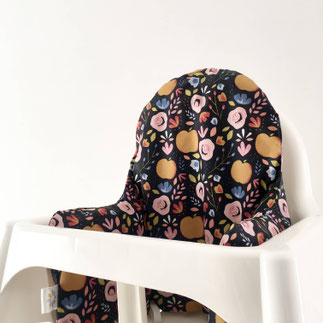 cette image représente une housse de chaise haute Antilop de chez Ikea