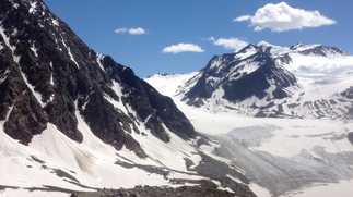 Gletscher Wenns Braunschweiger Hütte Alpen Österreich E5