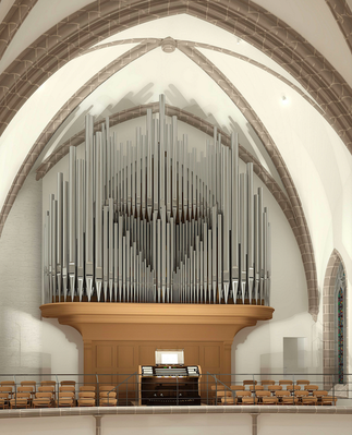 Die neue Klais-Orgel in der Dankeskirche