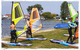 windsurfen lernen, einfach surfen lernen im surfkurs in Rerik an der ostsee