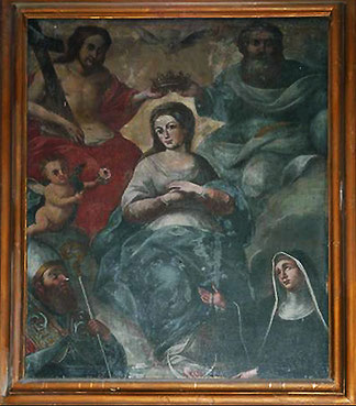 Propriano - Eglise de la Miséricorde - Couronnement de la Vierge - Trinité - Augustin et Thérèse d'Avila