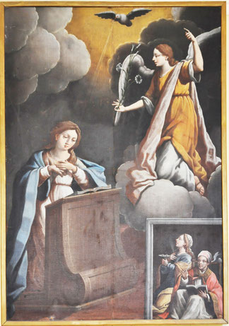 Tralonca - Eglise Saint-Bernardin - L'Annonciation avec Lucie et Luc ?  - Francesco Carli