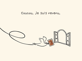 coucou. Je suis revenu exhibition