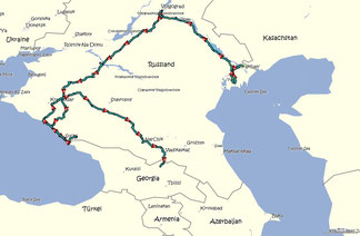 Route durch Russland III