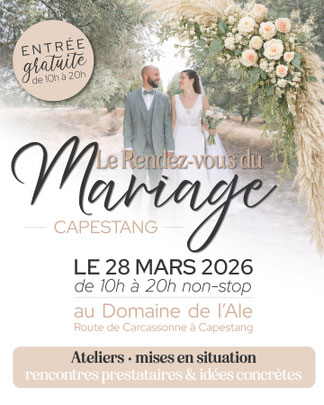 Salon du mariage Domaine de l'Ale - 28 Mars 2026
