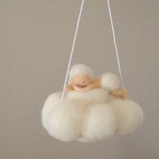 Sternenkind Filz, Sternenkind, Filz, Filzfigur, Stern, Kind, Wolke, Baby, Sternkind