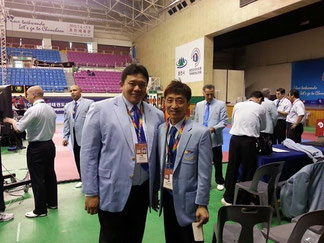 西村先生とタイの国際審判師範