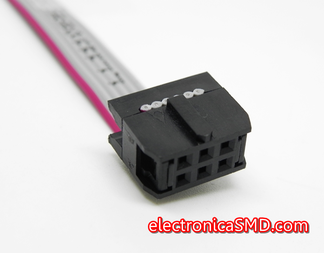 Cable conector IDC 6pines 10pines Electronica Electronico Guatemala ElectronicaSMD