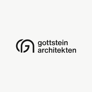 Wortmarke und Signet von Gottstein Architekten als Teil des Corporate Designs eines Architekturbüros