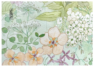 carole giboni artiste cartes artisanales grandes cartes de voeux cartes aquarelles série spéciale artisanat art artiste saone et loire borgogne acheter des cartes d'artiste aquarelles 