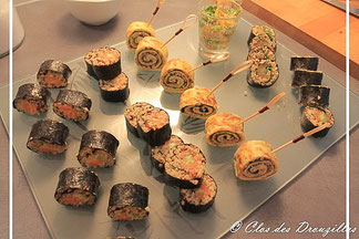 Maki de quinoa au crabe 