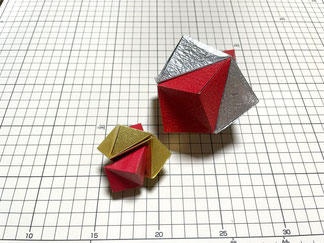 講習作品：井桁組みのくす玉